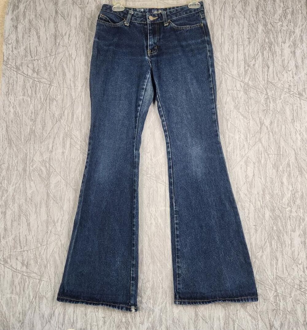 Y2K Vintage Angels Dark Wash Women’s Jeans Size Small Biker Western Hippie Retro